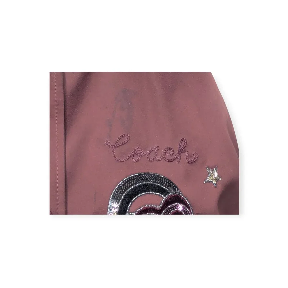 Coach Reversible Cloud Souvenir Jacket Snap Button Closure Women's Size Medium